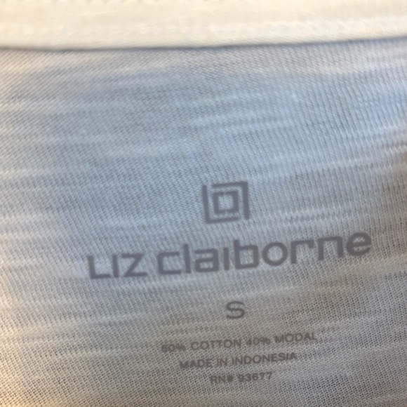 Liz Claiborne White Women's Blouse - Picture 4 of 7